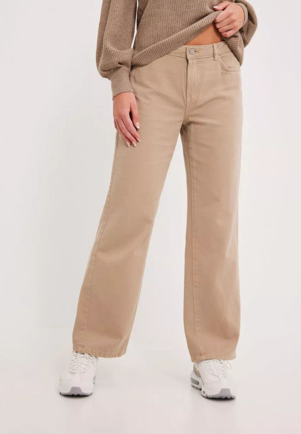 Noisy May - Wide leg jeans - Irish Cream - Nmamanda Nw Wide Color Jeans S - Jeans