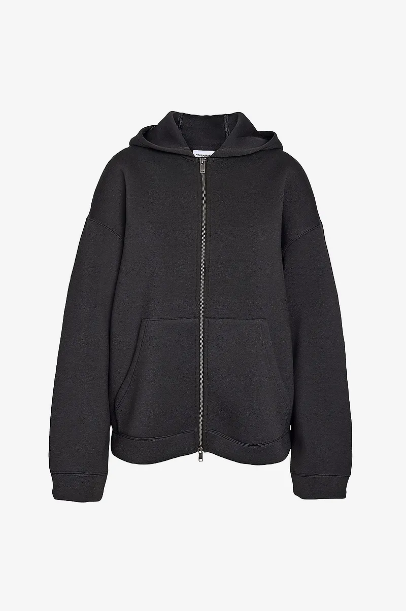 Noisy May Curve - Huvtröja Nmweek L/S Scuba Hoodie Jrs Cur - Grå