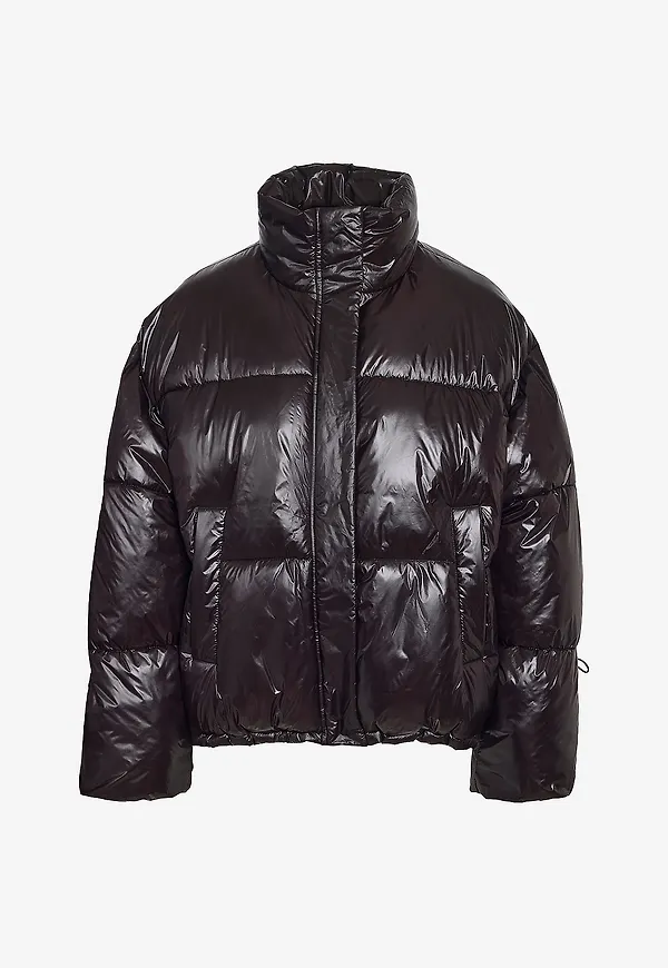 Noisy May - Jacka nmAllie Shiny Puffer - Svart