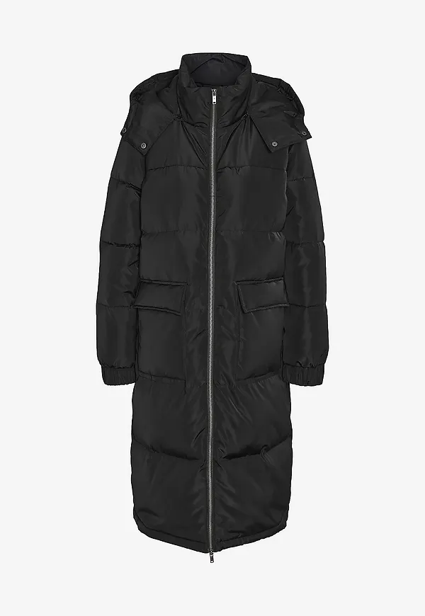 Noisy May - Jacka nmCerise L/S Long Down Jacket Fwd - Svart