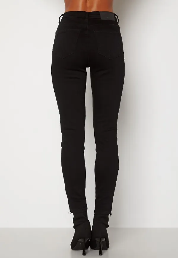Noisy May Kimmy Ankel Dart Jeans Black 24/30