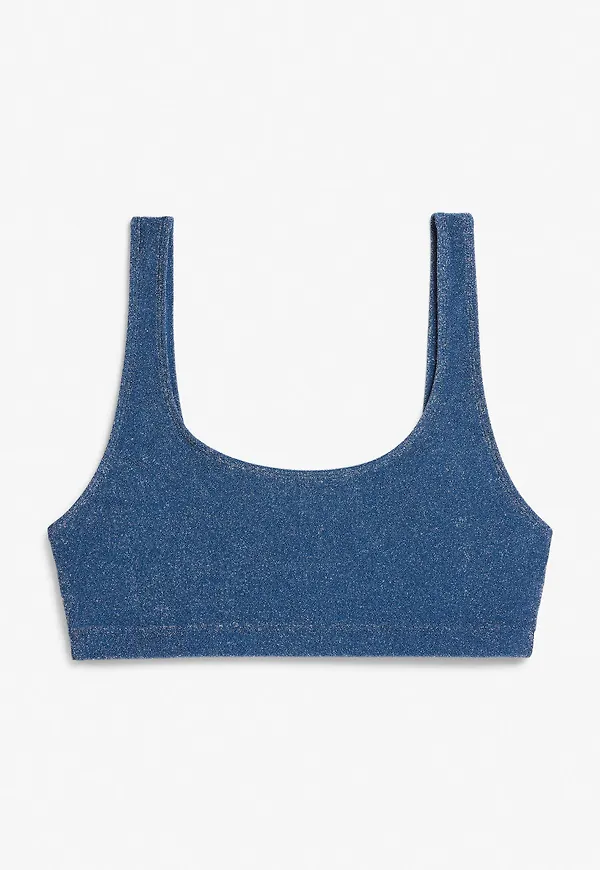 Non-wired bikini top - Blue