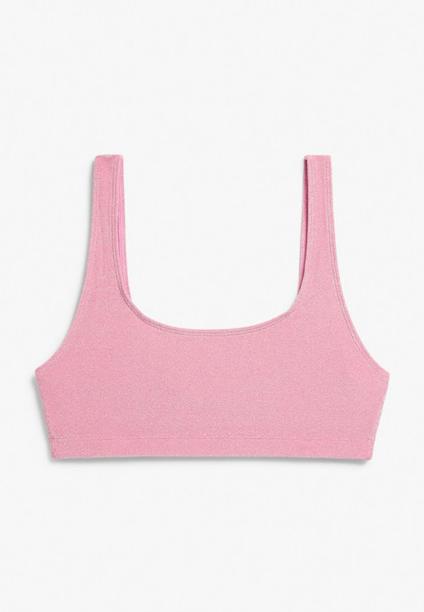 Non-wired bikini top - Pink