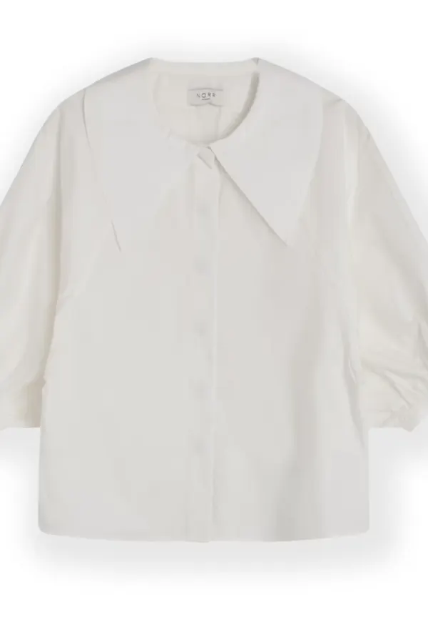 NORR Blus vit