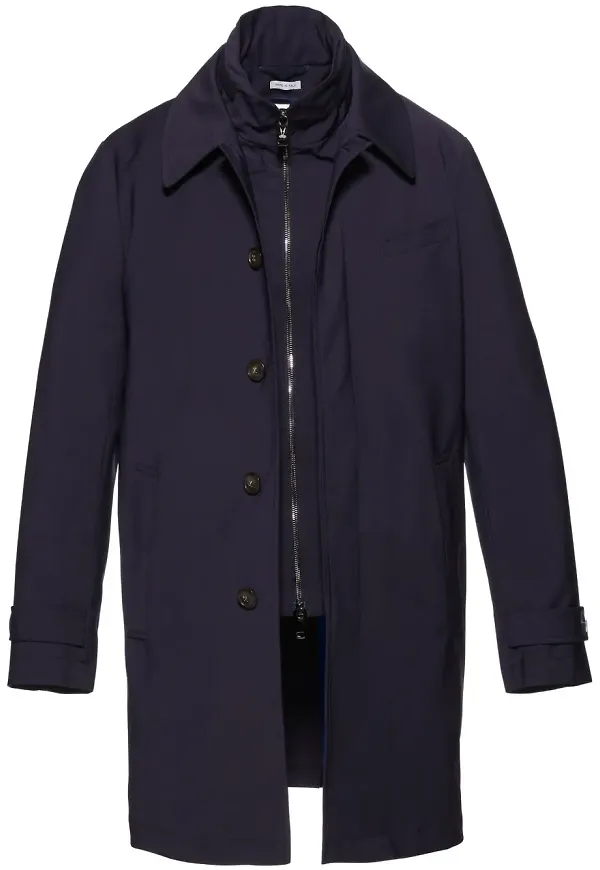 Norwegian Wool Tech regnsäker trenchcoat - Blå
