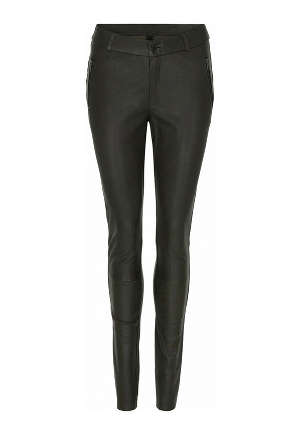 Notyz Leggings With Saddle And Zip Grå, Dam