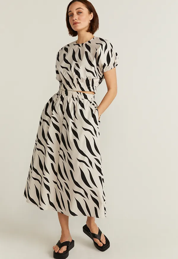Novi poplin skirt