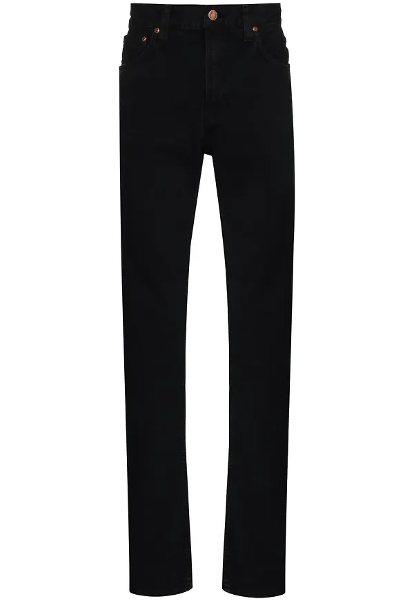 Nudie Jeans Gritty Jackson straight-jeans - Svart