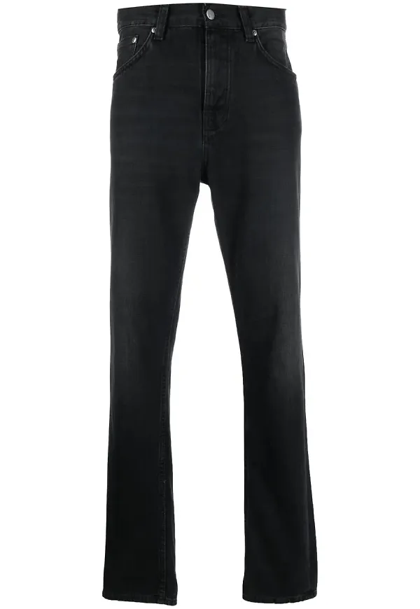 Nudie Jeans straight-jeans - Svart