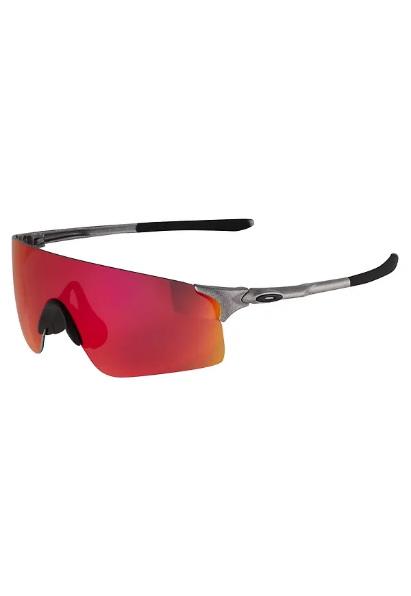 OAKLEY Sportsolglasögon 'EVZERO BLADES' grå / röd / svart