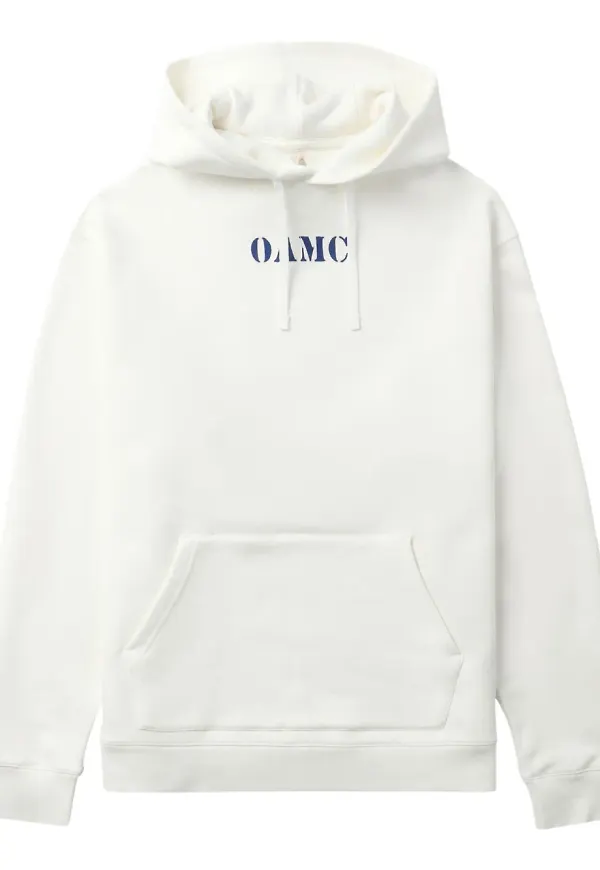 OAMC hoodie med logotyp - Vit
