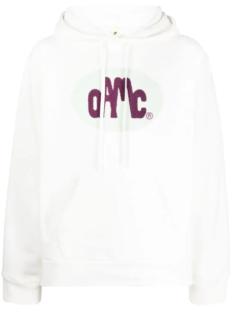 OAMC hoodie med logotyp - Vit