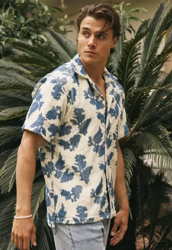 OAS Cuba Terry Shirt Kortärmade skjortor Multi/Mönstrad