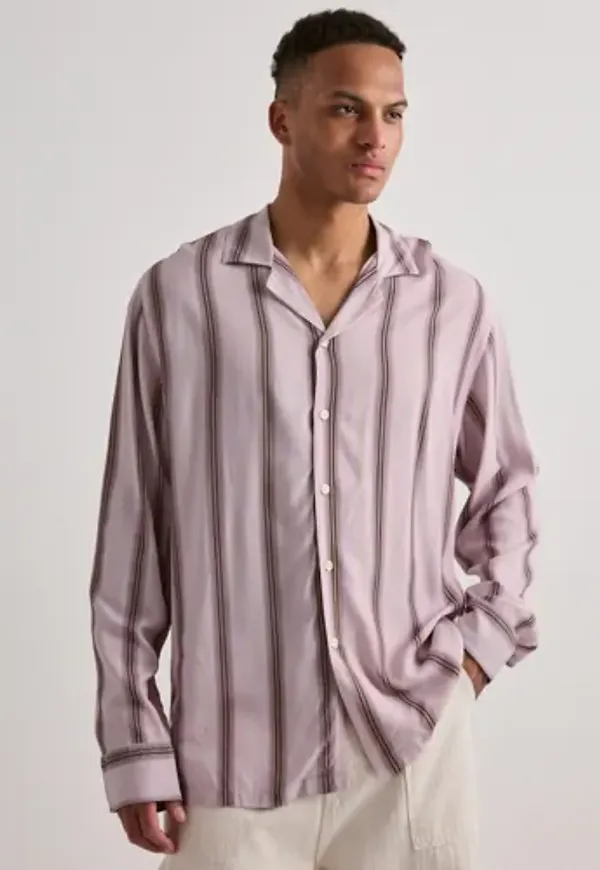 OAS Gelato Brillo Shirt Randiga skjortor Rosa