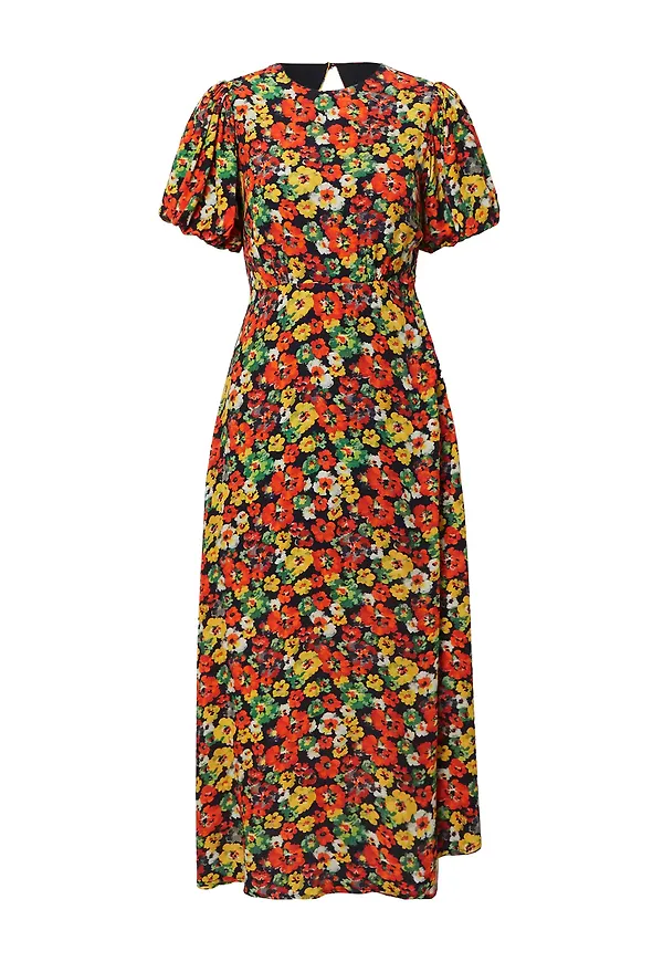 Oasis Klänning 'Pansy' blandade färger / svart