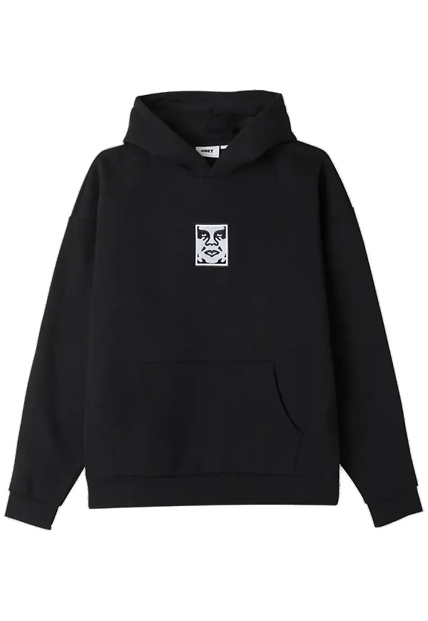Obey hoodie med logotyp - Svart