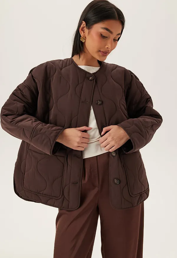 Objallie Ls Lo Quilted Jacket
