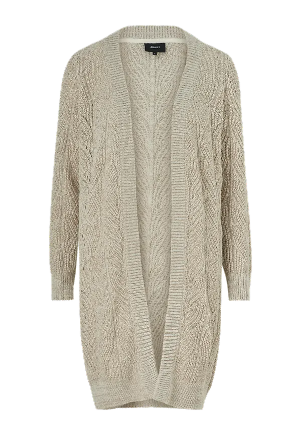 Object - Cardigan objNova Stella L/S Knt - Beige