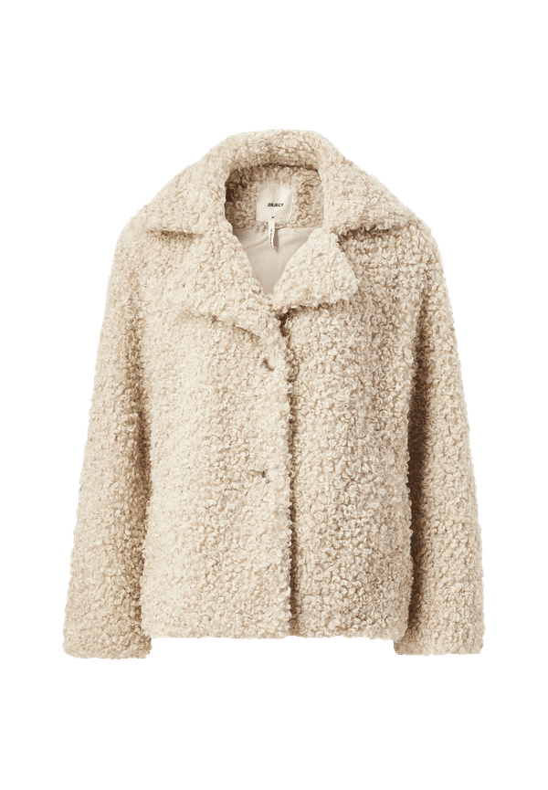 Object - Fuskpäls objTine Jacket 122 - Beige - 44