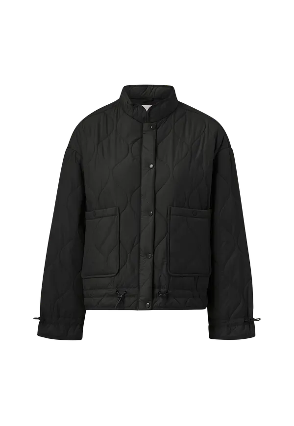 Object - Jacka objLine Short Quilted Jacket - Svart
