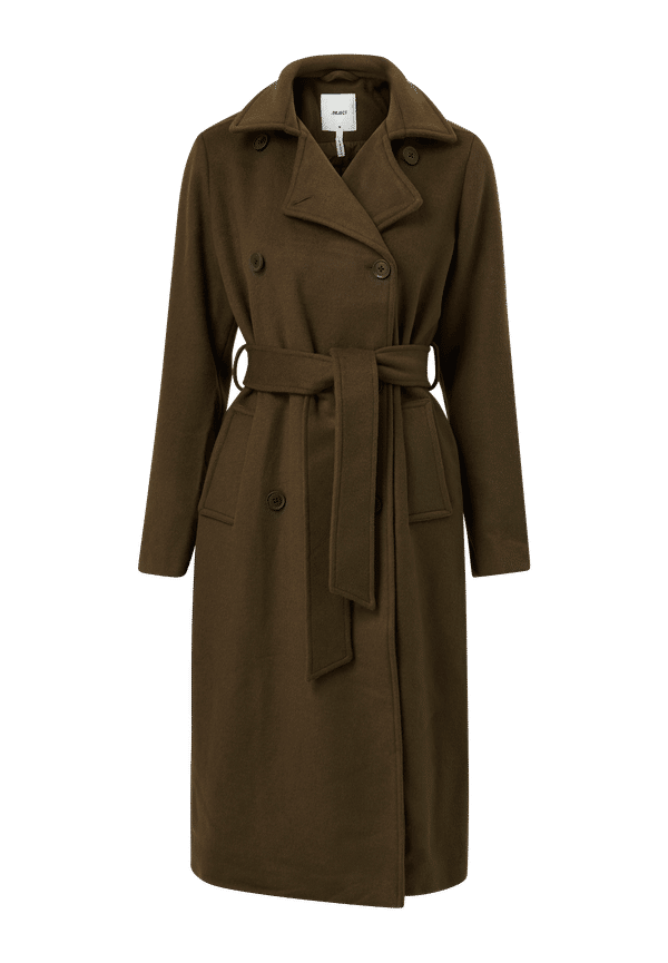 Object - Kappa objClara Wool Coat - Grön