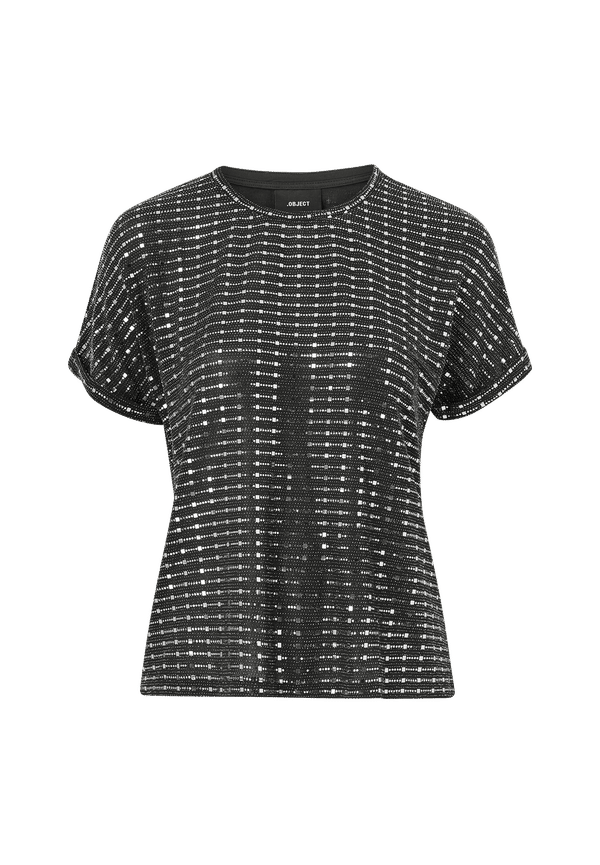 Object - Topp objSola S/S Top 106 - Svart
