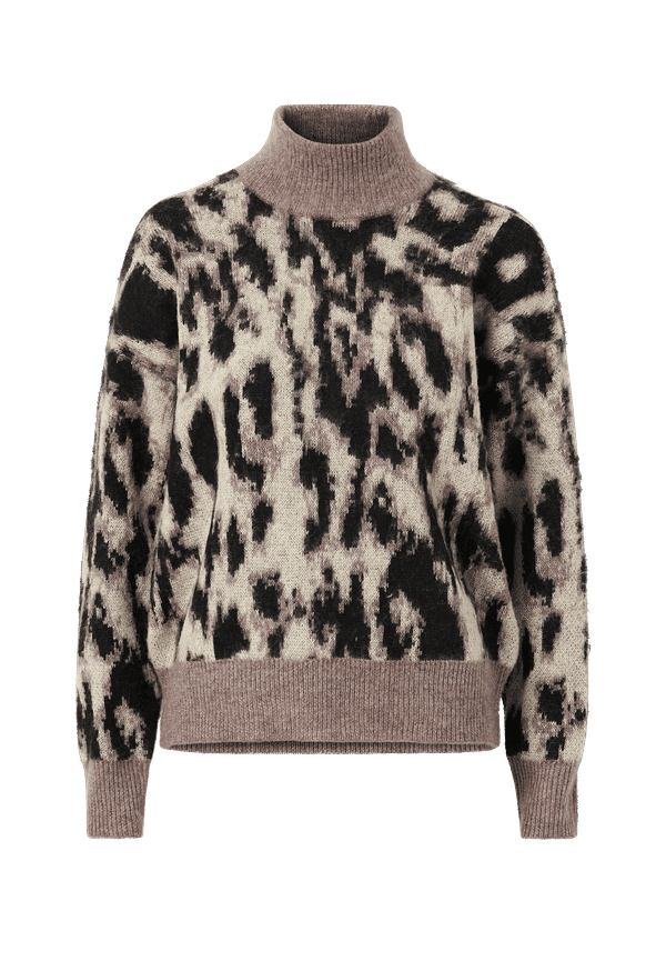 Object - Tröja objCadence L/S Knit Pullover 112 - Brun
