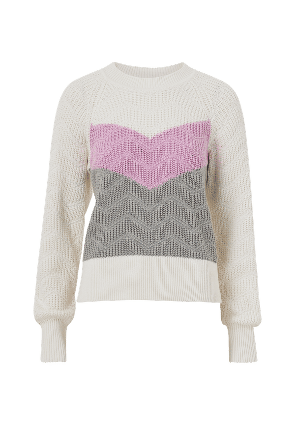 Object - Tröja objRosa L/S Knit Pullover 110 - Rosa - 34