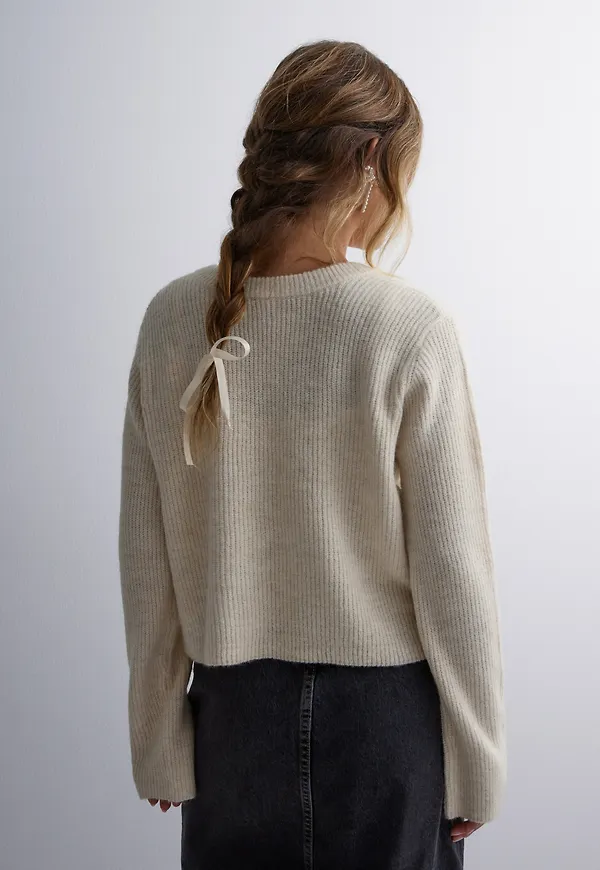 OBJECT - Beige - Objparvi Knit Cardigan Noos