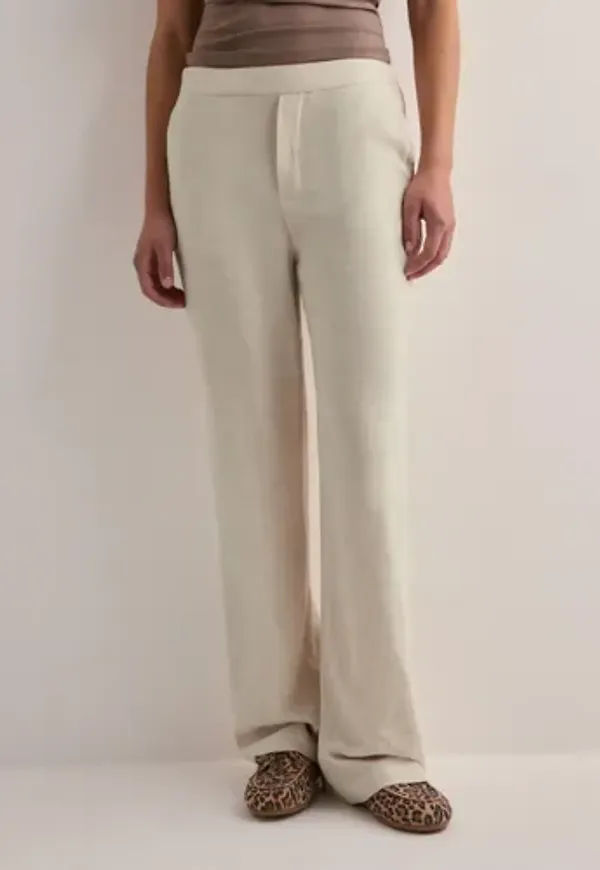OBJECT - Beige - Objsanne Aline Wide Pant Noos