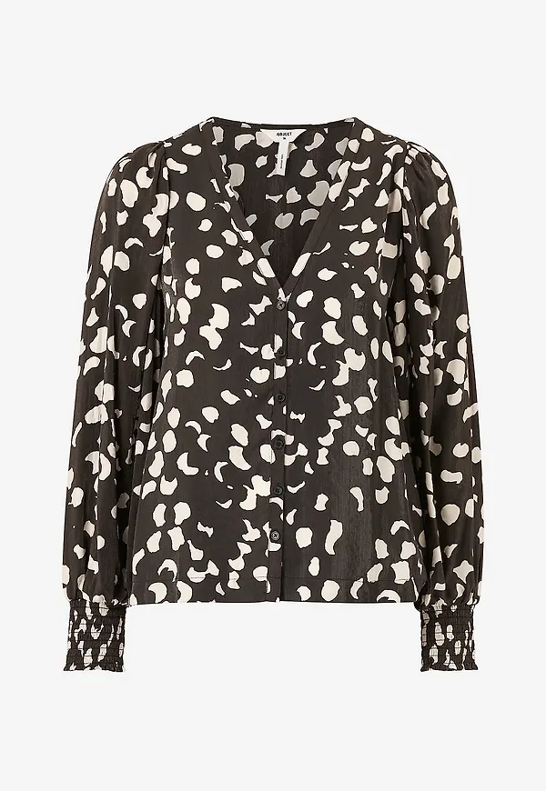 Object - Blus obJomika L/S Top - Svart