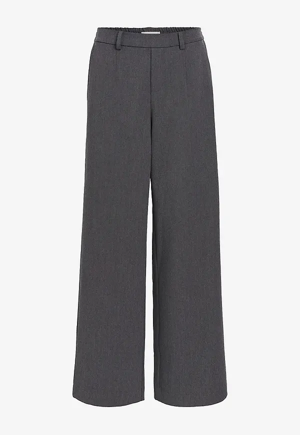 Object - Byxor objLisa Wide Pant - Grå