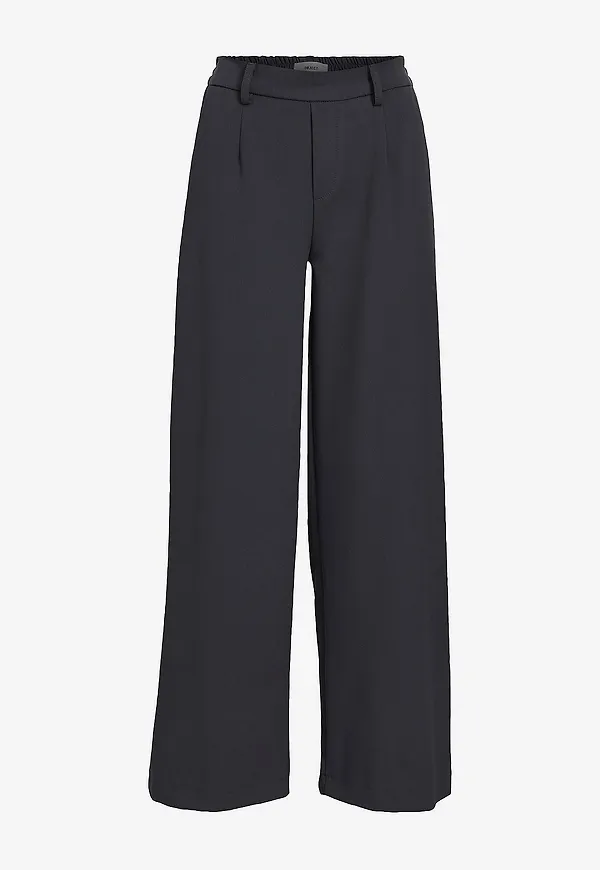 Object - Byxor objLisa Wide Pant - Grå