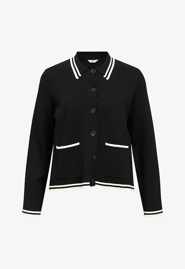 Object - Cardigan objRyder L/S RE - Svart