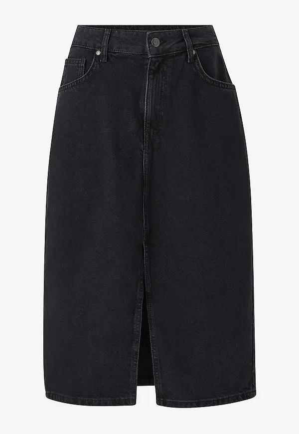 Object - Jeanskjol objHarlow Midi Denim Skirt - Svart