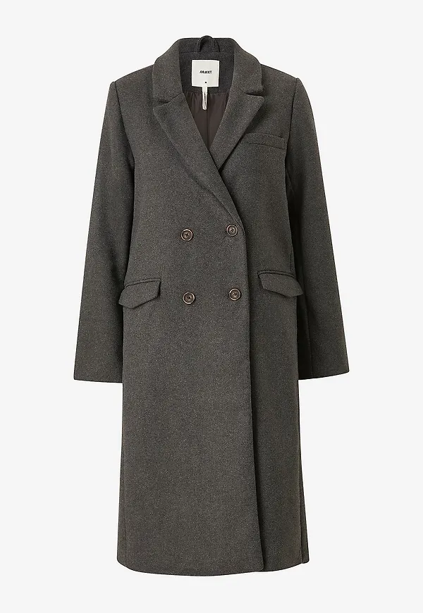 Object - Kappa objBlaza L/S Coat - Grå