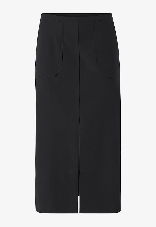 Object - Kjol objSonne Long Skirt 131 - Svart