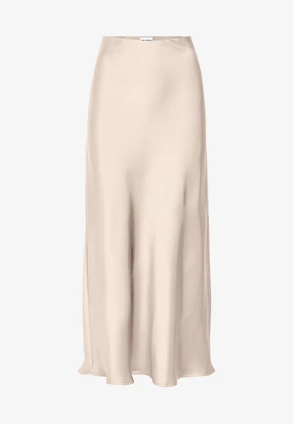 Object - Maxikjol objChilli MW Long Skirt - Grå