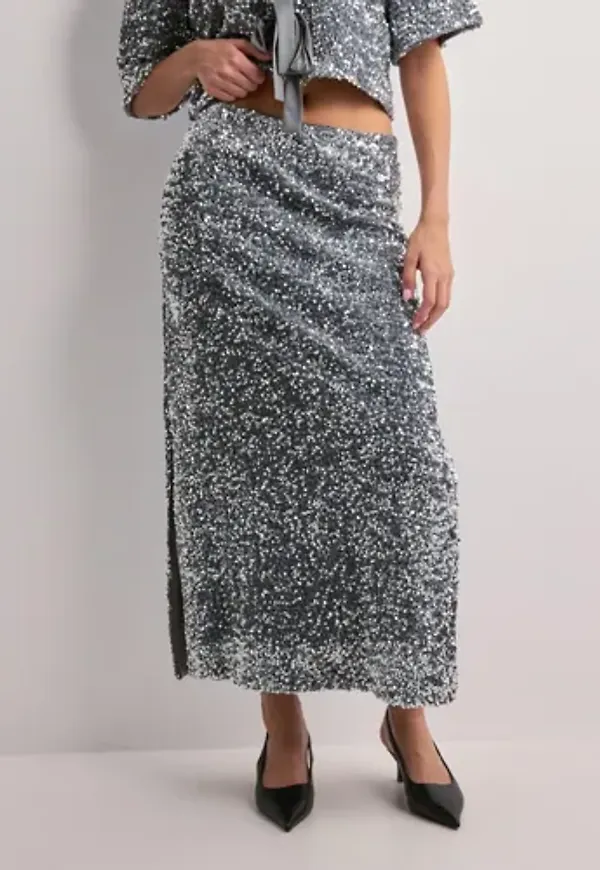 OBJECT - Silver - Objkinne Hw Long Skirt 136