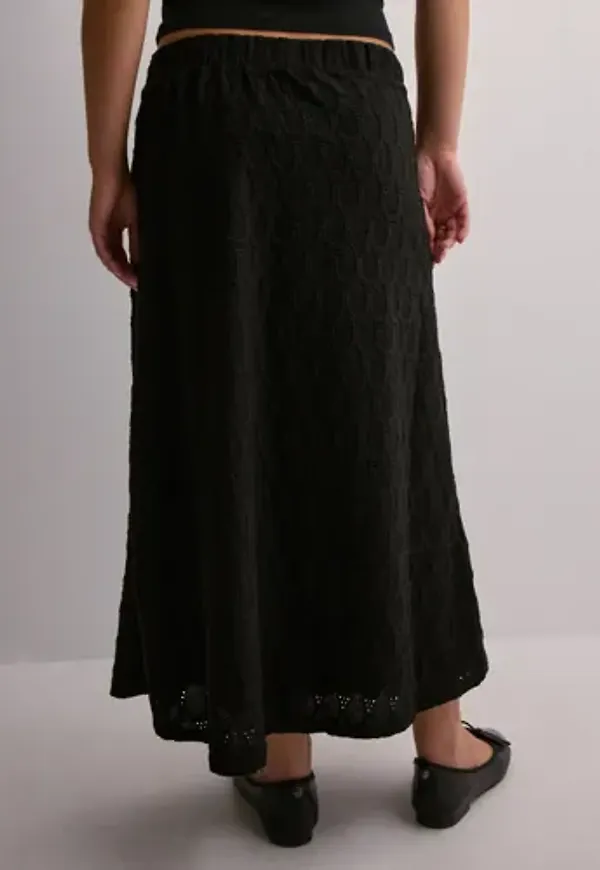 OBJECT - Svart - Objfeodora Midi Skirt Div
