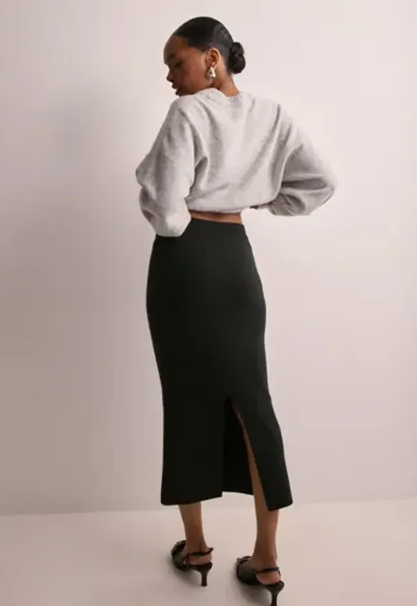 OBJECT - Svart - Objreynard Hw Knit Skirt Noos