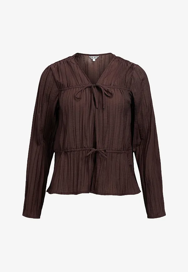 Object - Blus objBrea RE L/S - Brun
