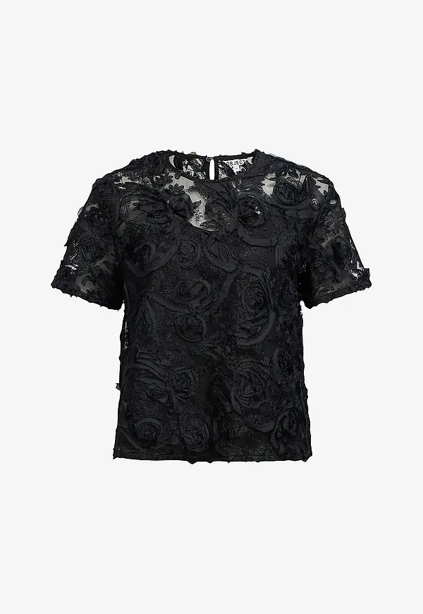 Object - Blus objManon S/S LO - Svart