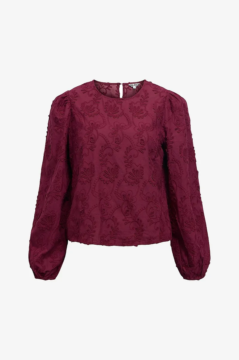 Object - Blus objMya Re L/S - Röd