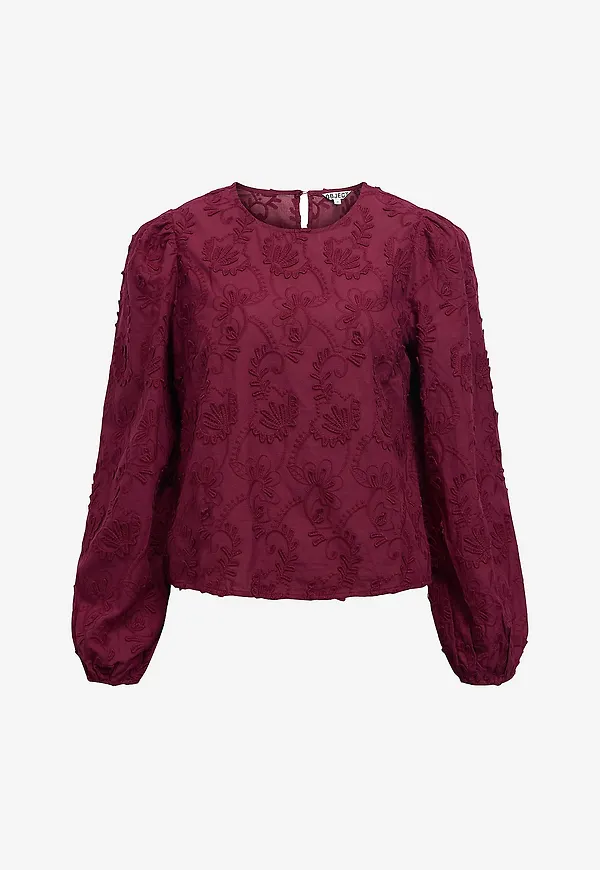 Object - Blus objMya Re L/S - Röd