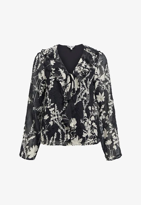 Object - Blus objPearl - Svart