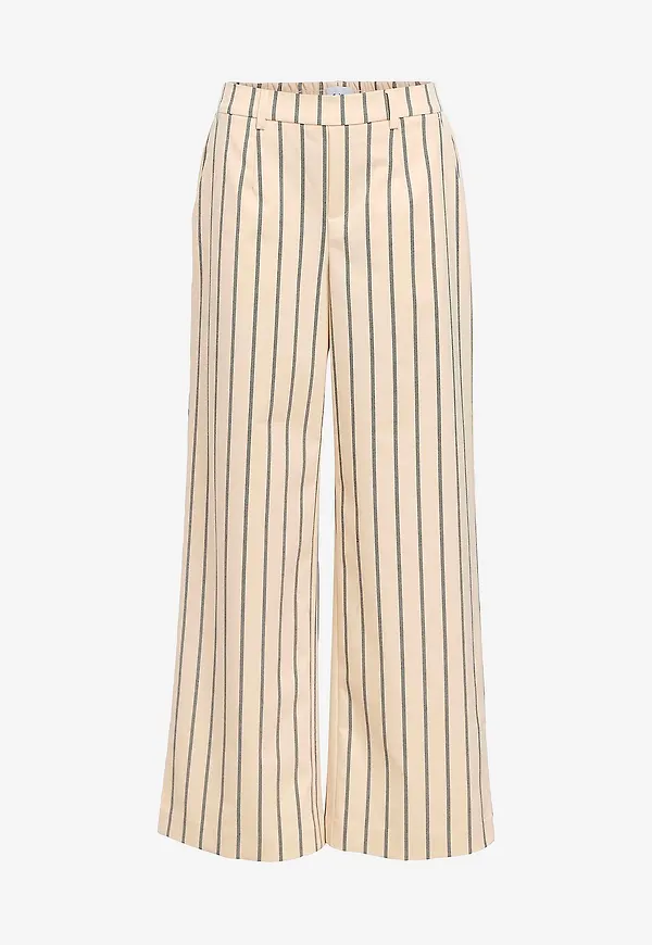 Object - Byxa objLisa Wide Aop - Beige
