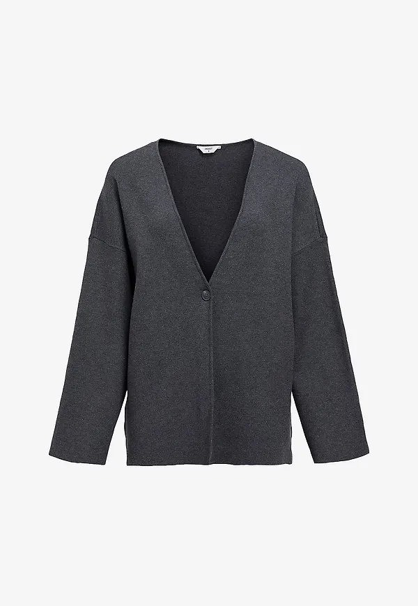 Object - Cardigan objReynard OZ V-neck - Grå