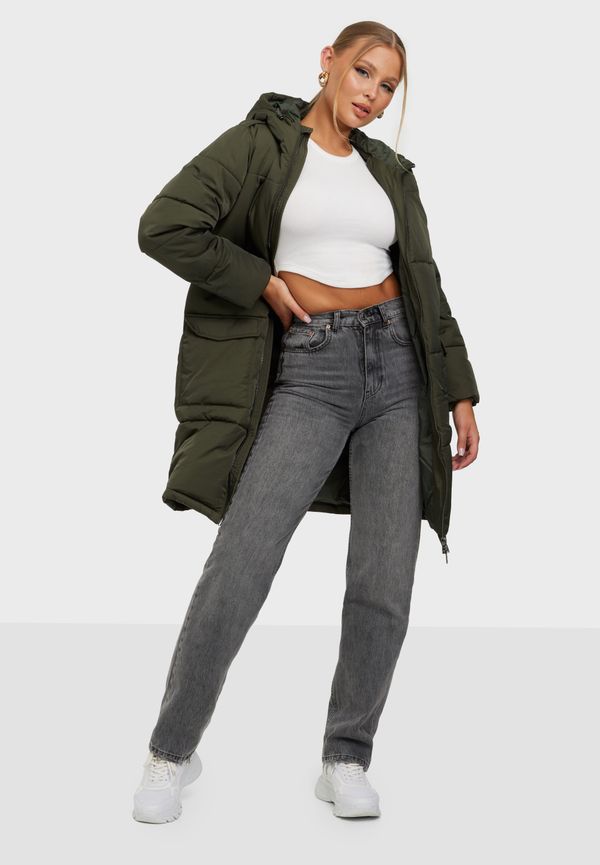 Object Collectors Item - Dunjackor - Mörk Grön - Objzhanna L/S Long Jacket Noos - Jackor - Down jackets
