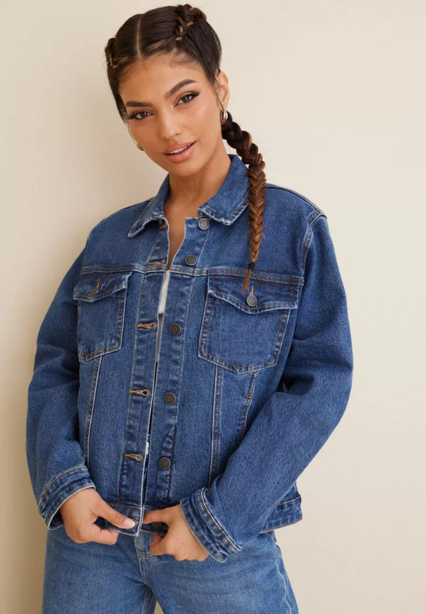 Object Collectors Item - Jackor - Medium Blue Denim - Objmarina Denim Jacket Noos - Jackor & Kappor - Jackets